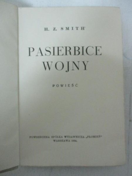 Pasierbice wojny, 1934 r.