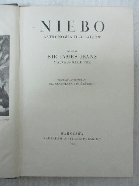 Niebo. Astronomia dla laików, 1933
