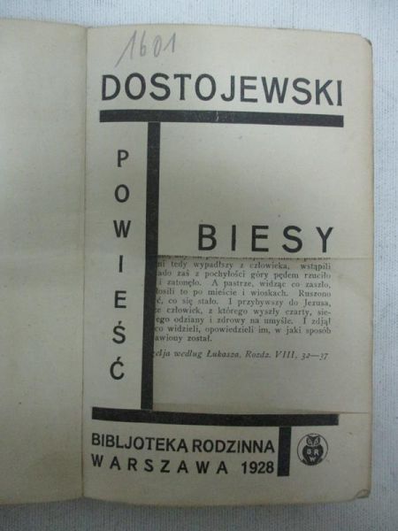 Teodor - Biesy, 1928 r.