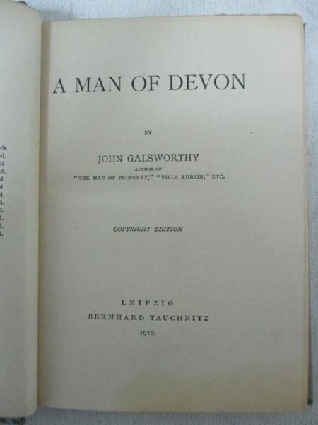Galsworthy John - A Man of Devon, 1910 r.