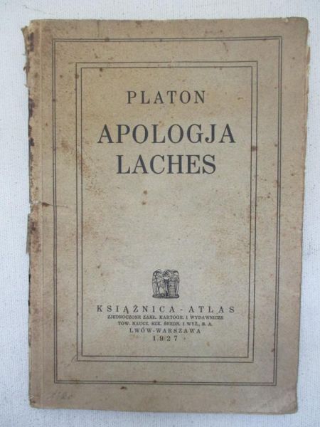 Platon - Apologja Laches, 1927 r.