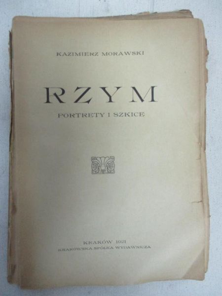 Rzym. Portrety i szkice, 1921 r.