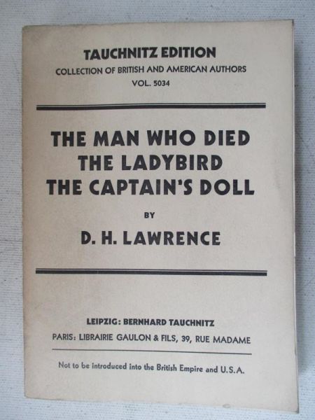 The man who died / The ladybird / Thw captain's doll, 1932r.