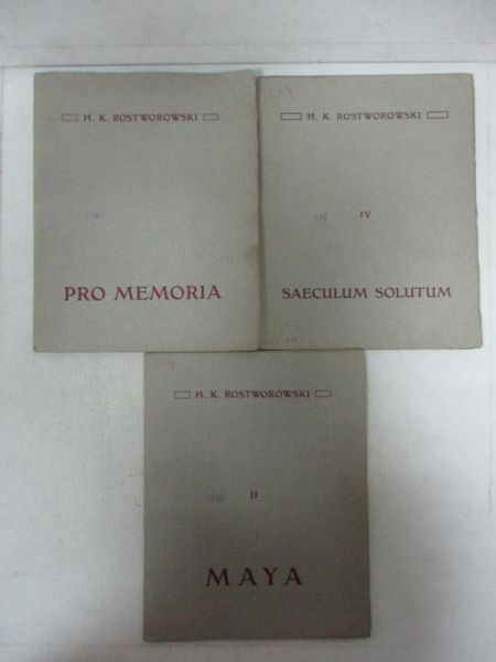 Maya / Pro Memoria / Saeculum Solutum, ok. 1908 r.