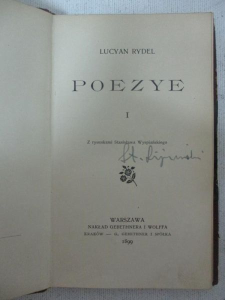 Poezje, 1899 r.