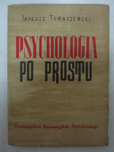 Psychologia po prostu, 1948 r.