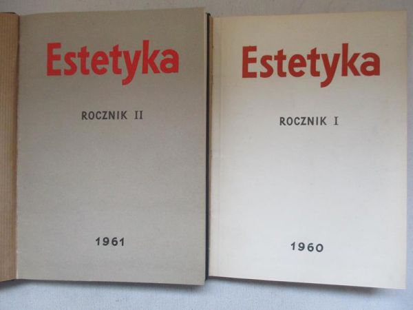 Estetyka, Rocznik I-II