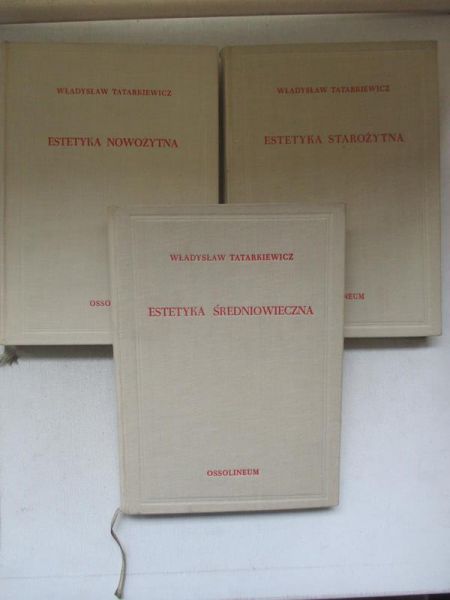 Estetyka starożytna / Estetyka średniowieczna / Estetyka nowożytna, 3 tomy