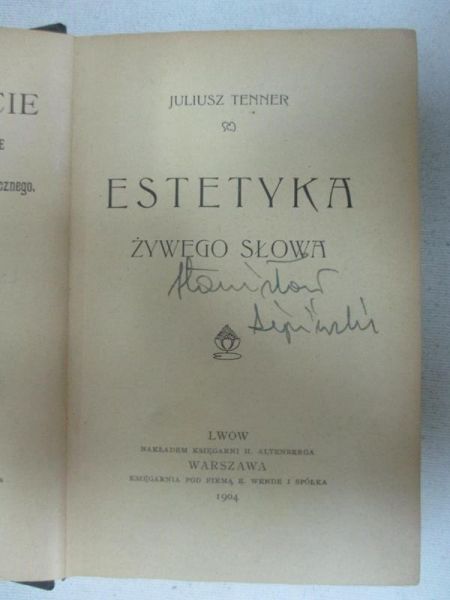 Estetyka żywego słowa, 1904 r.