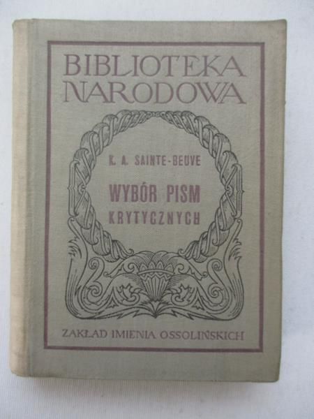 Wybór pism krytycznych, BN