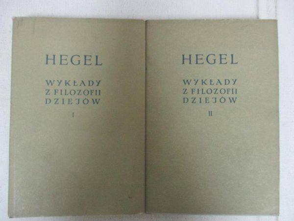 Wykłady z filozofii dziejów tom I- II BKF