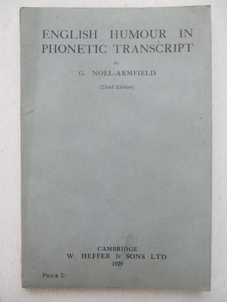 English Humour in Phonetic Transcript, 1929 r.