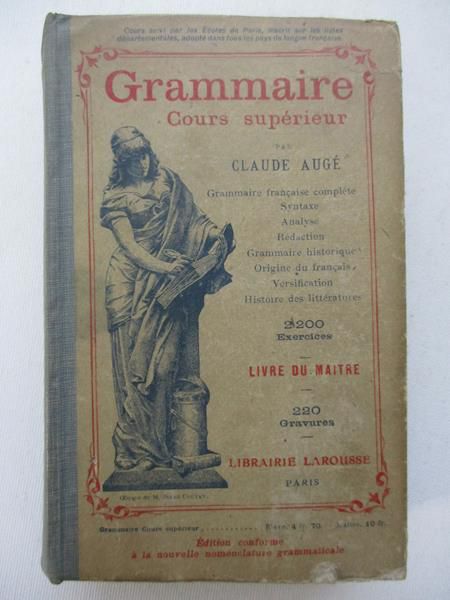 Auge Claude - Grammaire Cours Superieur, [1930 r.]