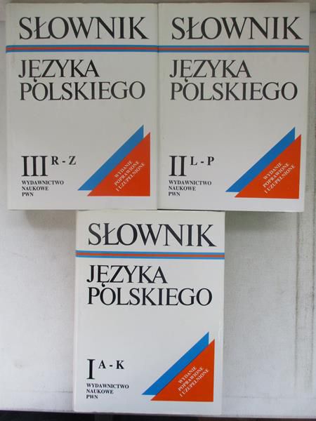 Słownik języka polskiego, Tom I-III + Suplement
