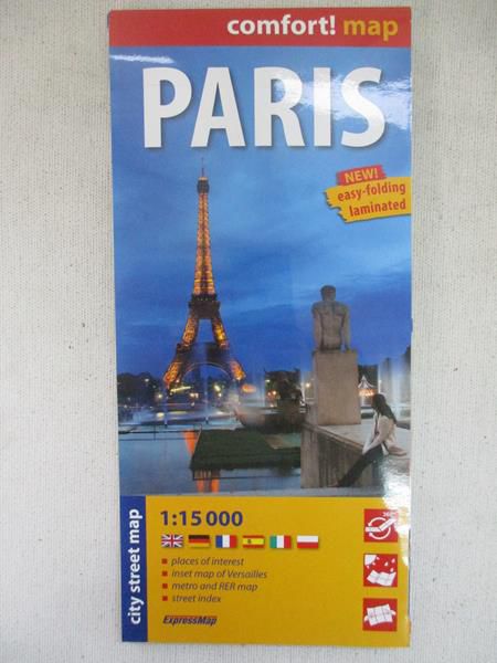 Paris, city street map