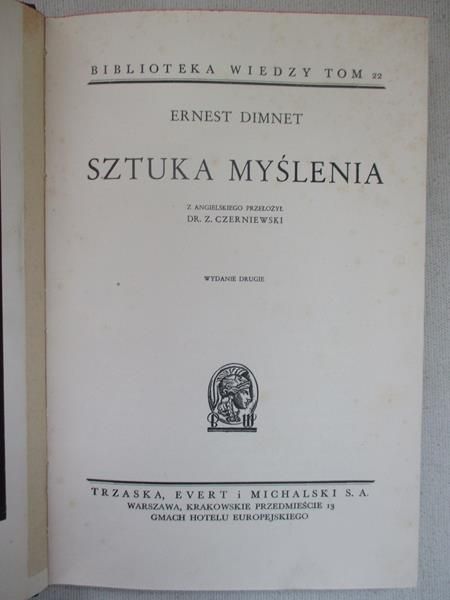 Sztuka myślenia, r. 1936