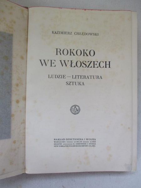 Rokoko we Włoszech, 1915 r.