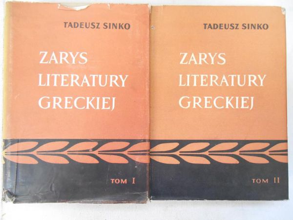 Zarys literatury greckiej, t. I-II