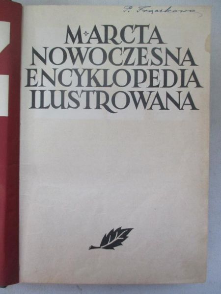 M. Arcta. Nowoczesna encyklopedia ilustrowana A-Z, 1938 r.