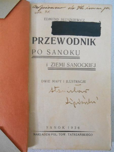 Przewodnik po Sanoku i ziemi sanockiej, 1936 r.
