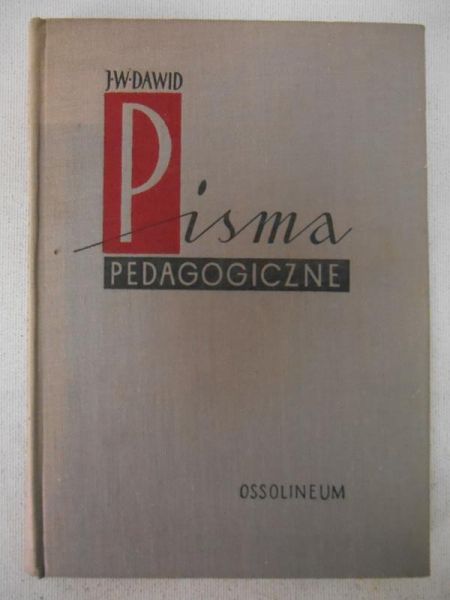 Dawid Władysław Jan - Pisma pedagogiczne