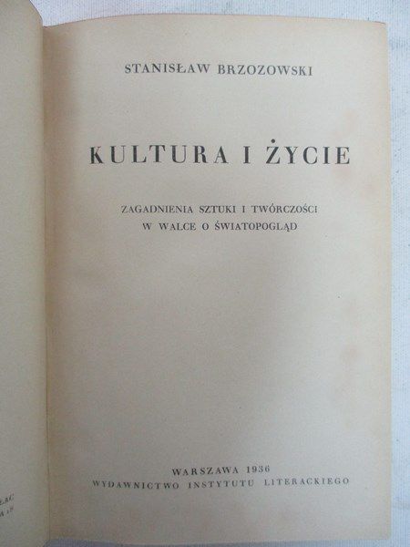 Kultura i życie, 1936 r.