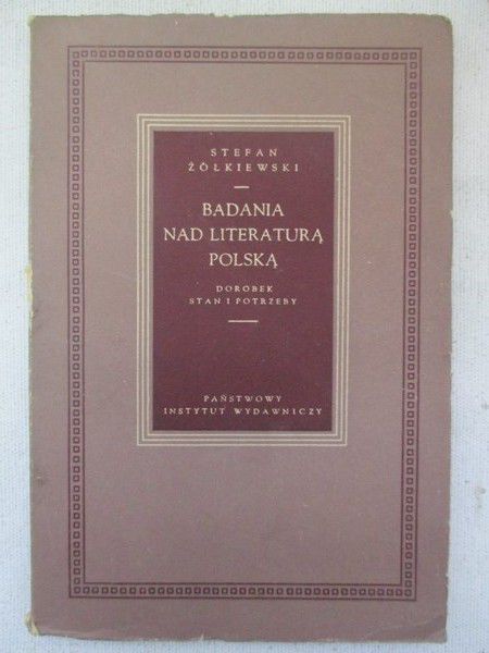 Badania nad literaturą polską