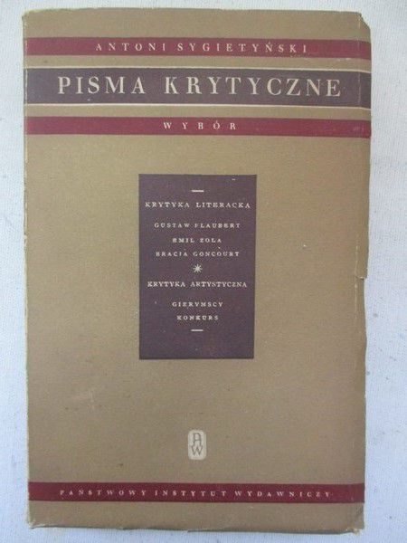 Pisma krytyczne. Wybór