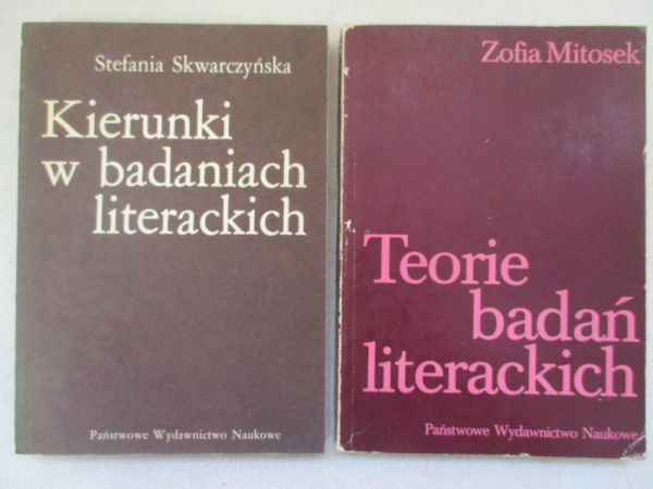 Mitosek Zofia / Skwarczyńska Stefania - Teorie badań literackich / Kierunki w badaniach literackich