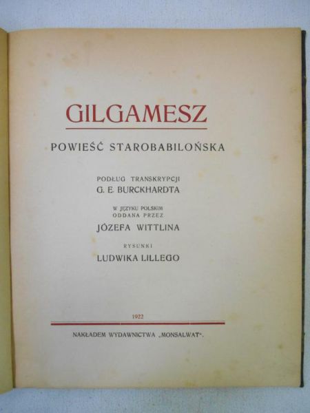 Gilgamesz. 1922 r.