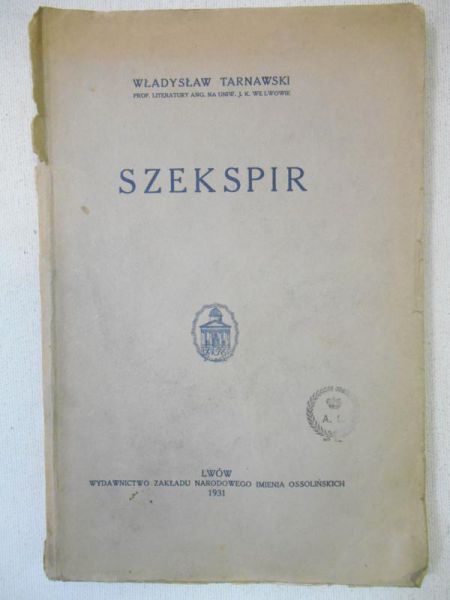 Szekspir, 1931r.