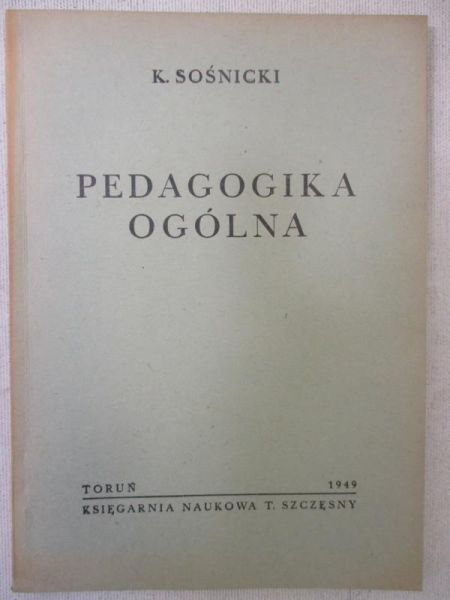 Pedagogika ogólna, 1949 r.