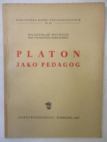 Platon jako pedagog, 1947 r.