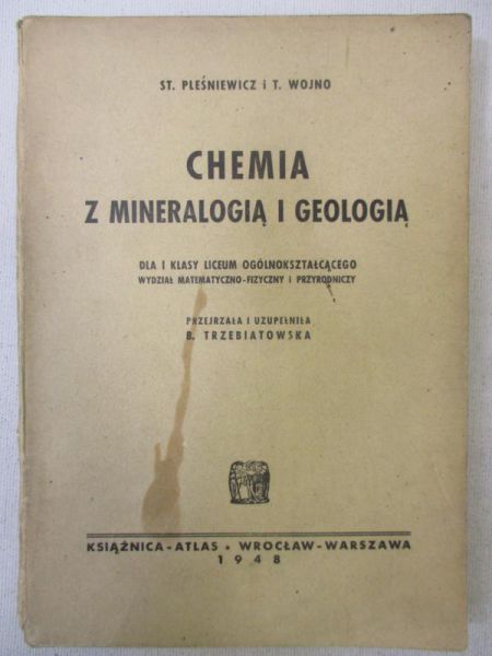 Chemia z mineralogią i geologią, 1948 r.