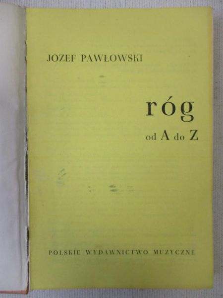 Róg od A do Z