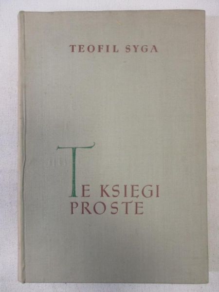 Te księgi proste