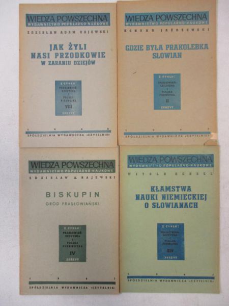 Prasłowiańszczyzna i Polska pierwotna, 4 zeszyty, 1946-47 r.