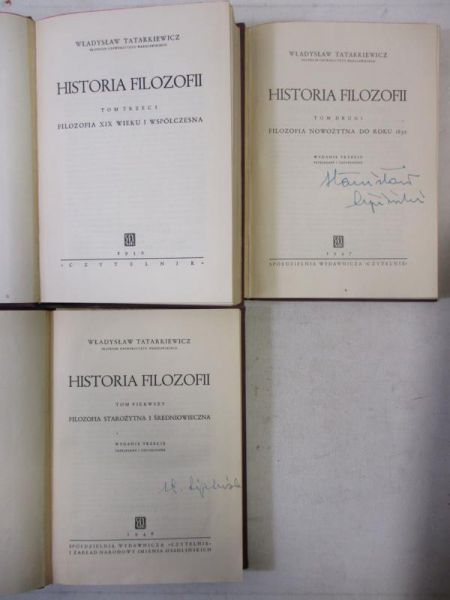 Historia filozofii, tom I-III, 1946-1950 r.