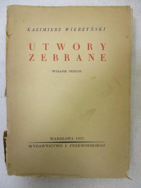 Utwory zebrane, 1937 r.