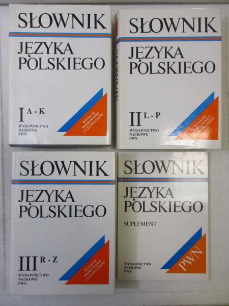 Słownik języka polskiego, tomy I-III + suplement