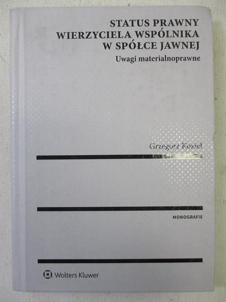 Status prawny wierzyciela wspólnika w spółce jawnej