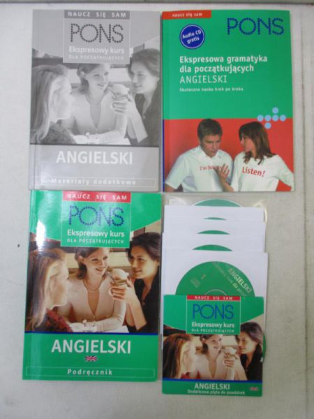 Pons: Ekspresowy pakiet startowy - kurs + gramatyka dla początkujących: Angielski