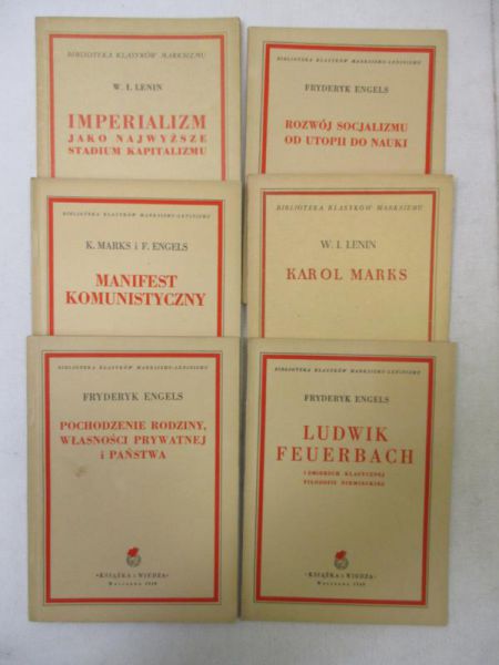 Biblioteka Klasyków Marksizmu, 6 książek, 1949 r.