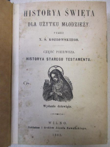 Historya Starego Testamentu, 1882 r.