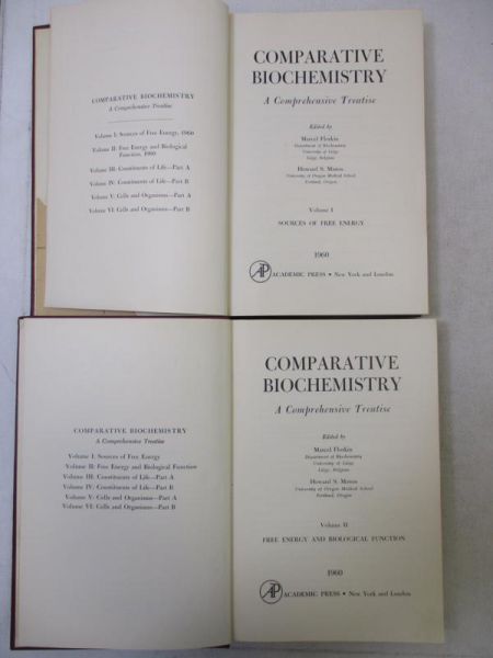 Comparative Biochemistry, v. I-II