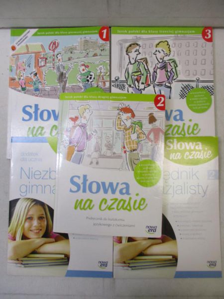 / Grabarczyk Anna - Słowa na czasie.  Podręcznik do kształcenia językowego z ćwiczeniami, 5 książek