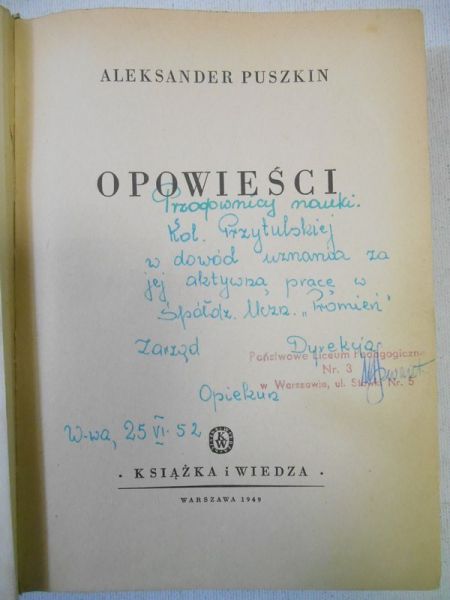 Opowieści, 1949 r.