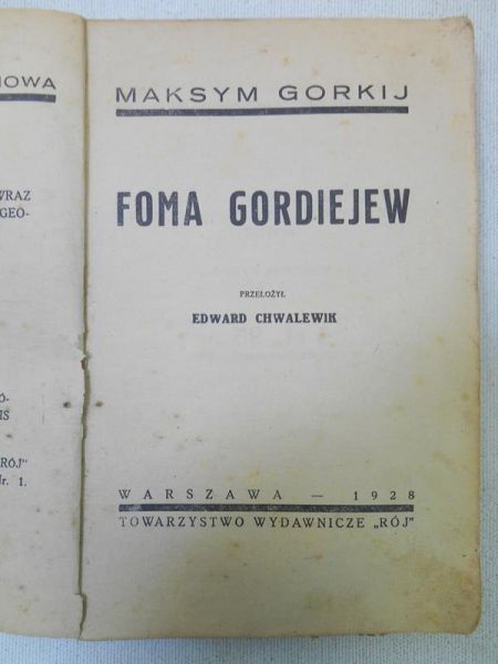 Foma Gordiejew, 1928 r.