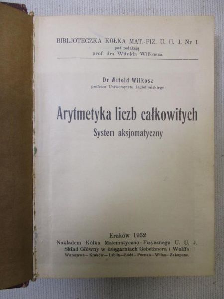 Arytmetyka liczb całkowitych, 1932