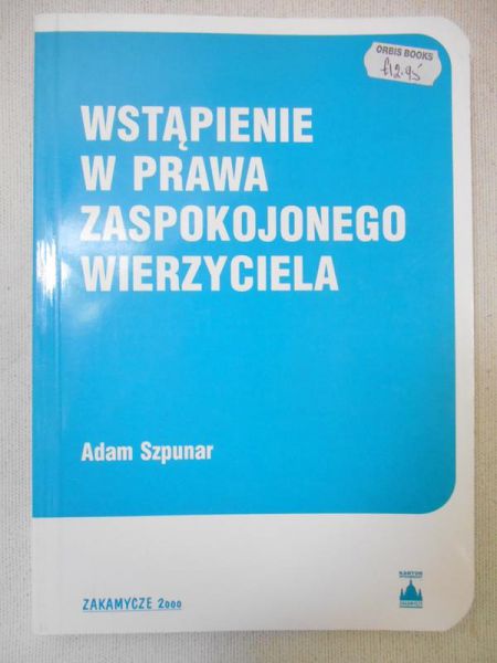 Wstąpienie w prawa zaspokojonego wierzyciela